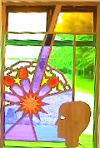 Glasfenster von Katharina Wulff