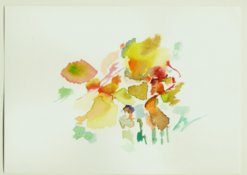 Flachsinn - Über gute und schlechte Aufmerksamkeit, wie man sie bekommt, wer gewinnt und wohin alles führt, re:publica 17, 09.05.2017, painting 17 x 24 cm: Kirsten Kötter